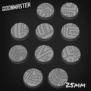 Ancient Temple Tile Bases - Goonmaster | 28mm and 32mm | Wargaming | DnD | Tabletop Roleplaying