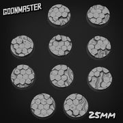 Basalt Lava Bases - Goonmaster | 28mm and 32mm | Wargaming | DnD | Tabletop Roleplaying
