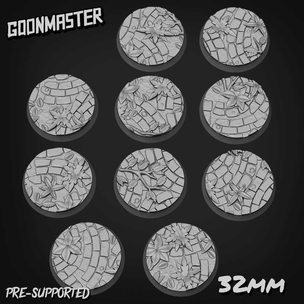 Jungle Ruins Bases - Goonmaster | 28mm and 32mm | Wargaming | DnD | Tabletop Roleplaying