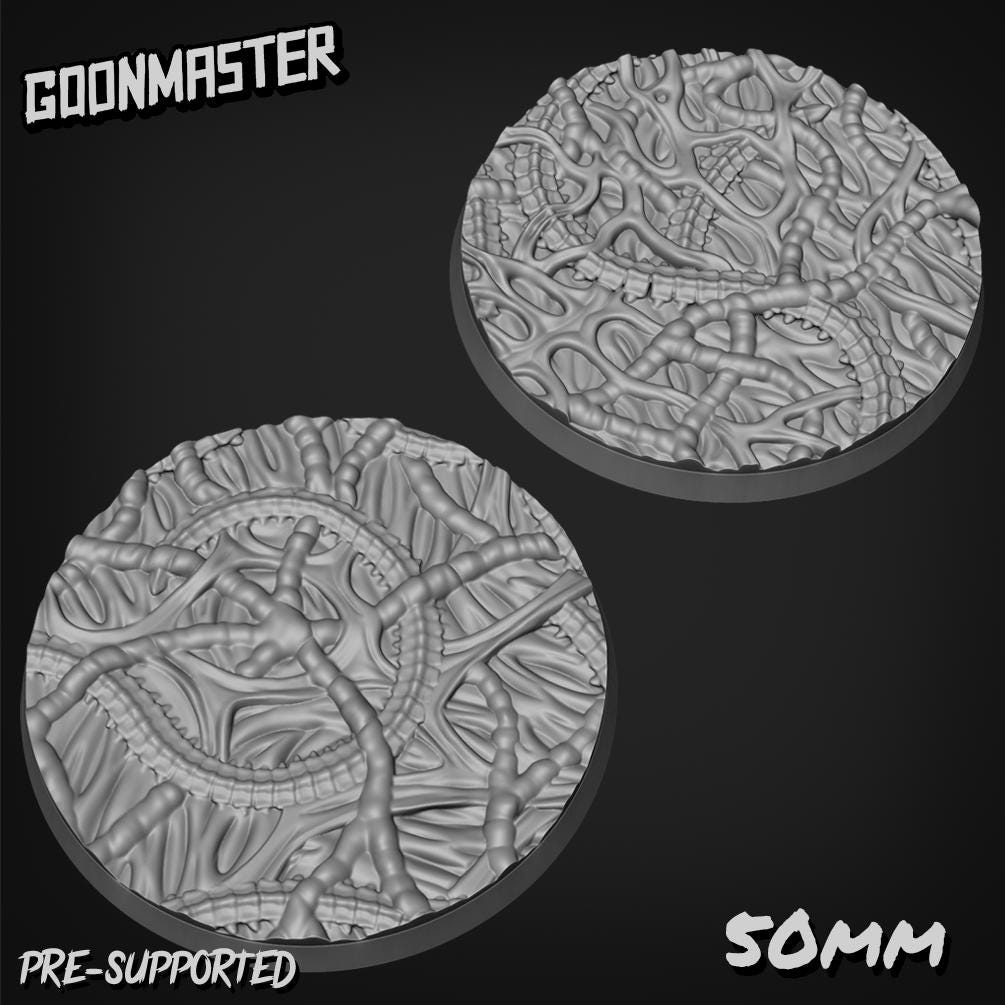 Fleshy Organic Bases - Goonmaster | 28mm and 32mm | Wargaming | DnD | Tabletop Roleplaying