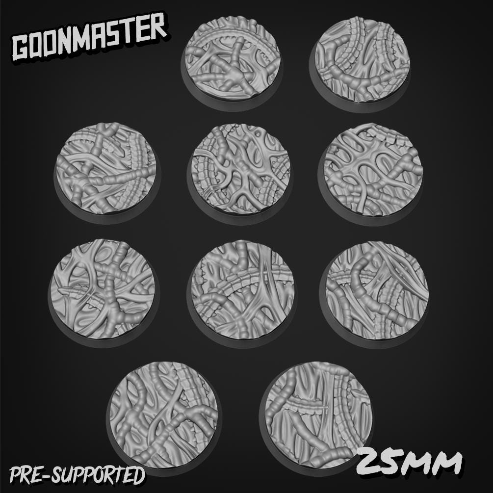 Fleshy Organic Bases - Goonmaster | 28mm and 32mm | Wargaming | DnD | Tabletop Roleplaying