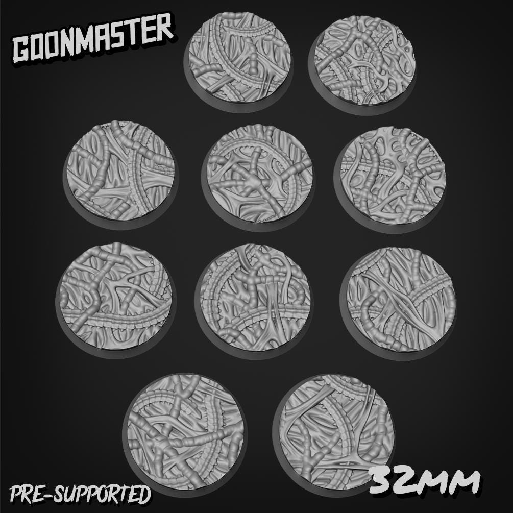 Fleshy Organic Bases - Goonmaster | 28mm and 32mm | Wargaming | DnD | Tabletop Roleplaying