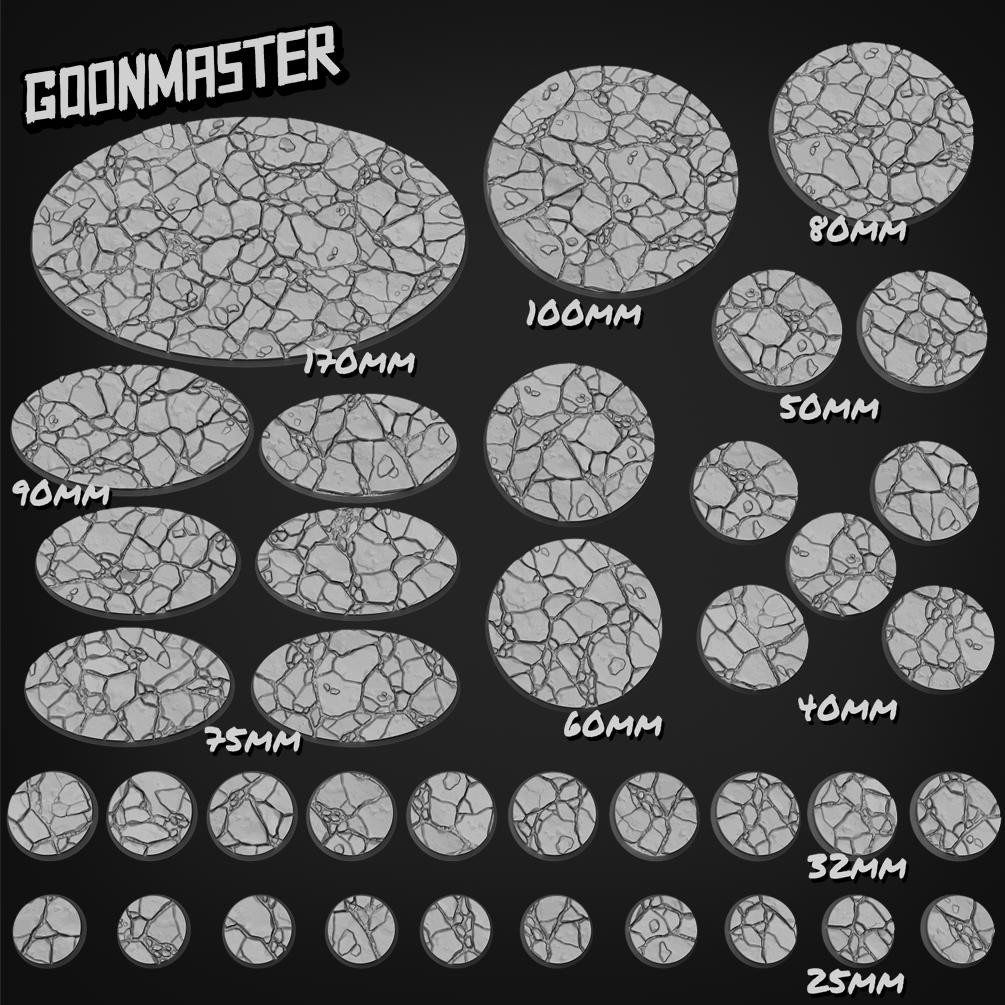 Rubble Bases - Goonmaster | 28mm and 32mm | Wargaming | DnD | Tabletop Roleplaying