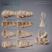 Fidelium Warrior Setina with Colossal Centipede Mordax - CobraMode | 28mm and 32mm | Wargaming | DnD | Tabletop Roleplaying