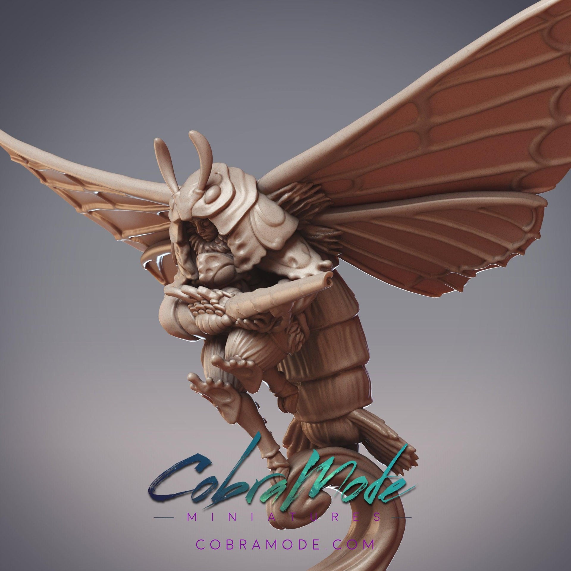 Fidelium Sniper Novalis, Mothfolk Gunner - CobraMode | 28mm and 32mm | Wargaming | DnD | Tabletop Roleplaying