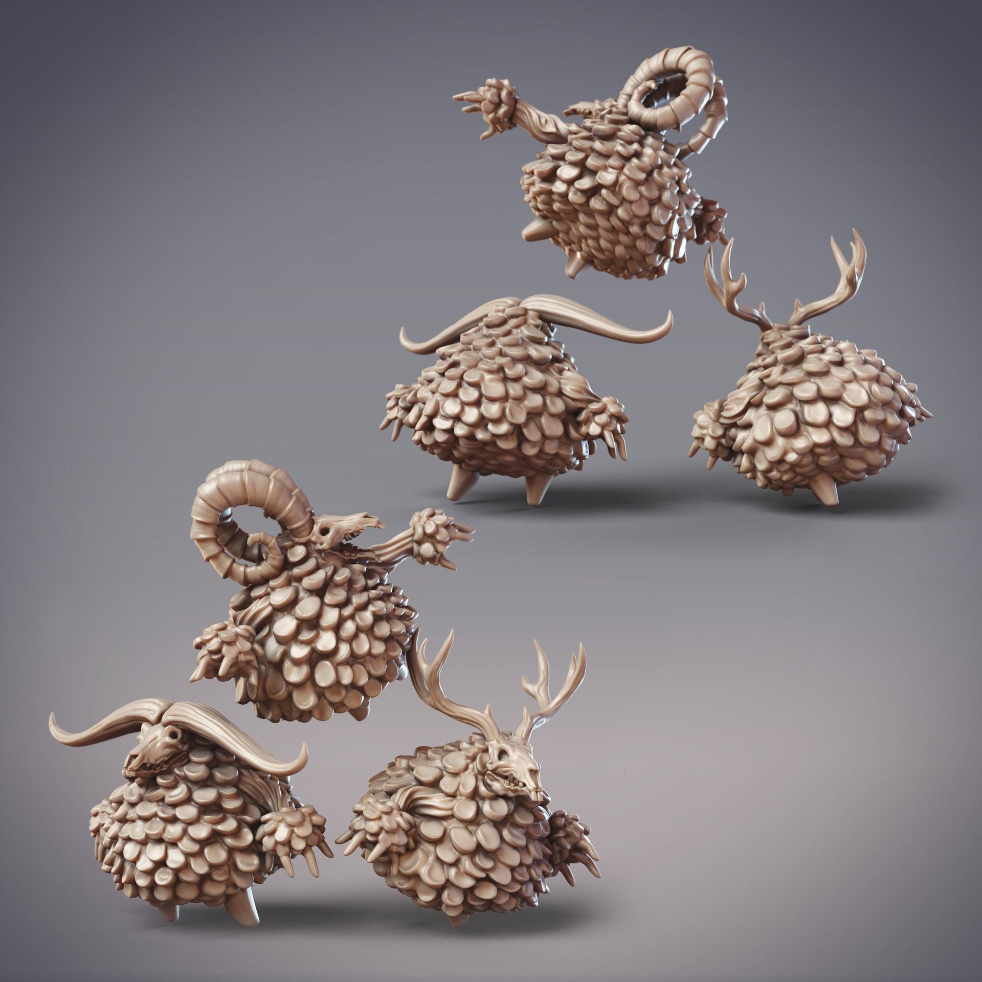 Mirethbalm Shrub Plant Constructs- CobraMode | 28mm and 32mm | Wargaming | DnD | Tabletop Roleplaying