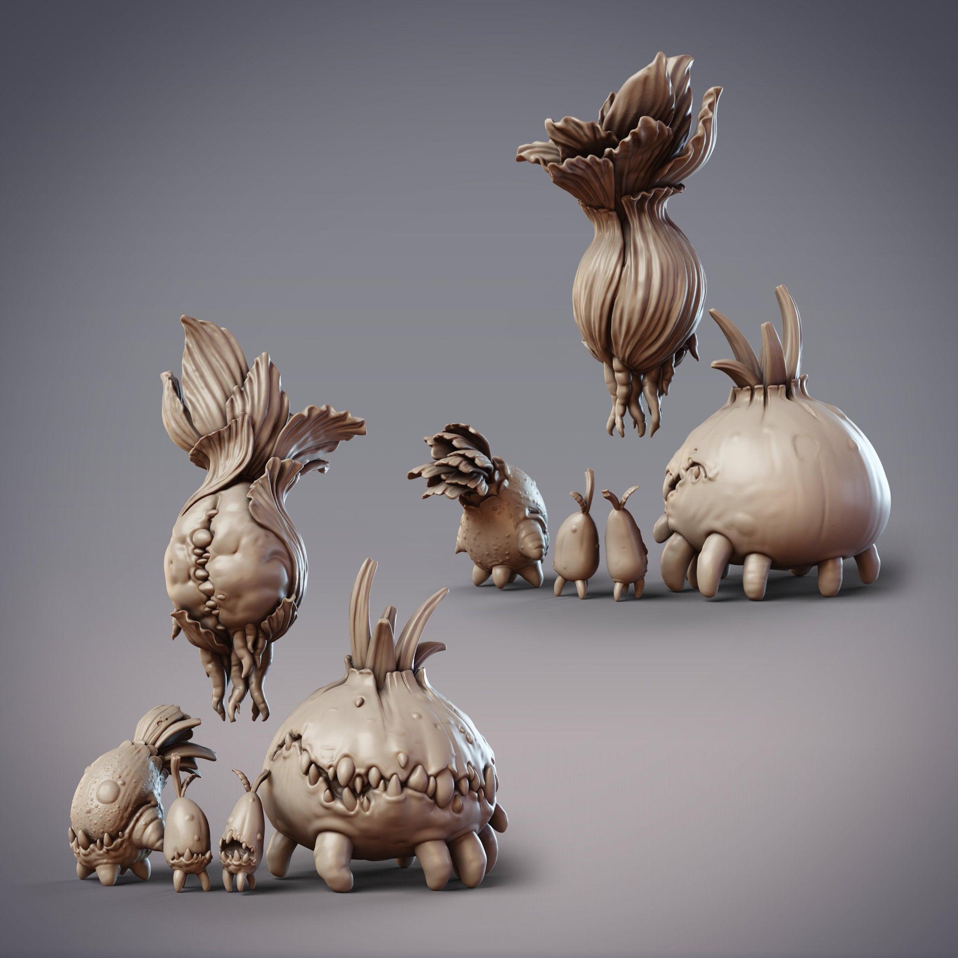 Plantform Nature Spirits, Root Vegetable Monsters - CobraMode | 28mm and 32mm | Wargaming | DnD | Tabletop Roleplaying