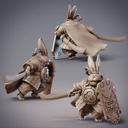 Guanghan Warrior Fierce Flame, Rabbit Knight - CobraMode | 28mm and 32mm | Wargaming | DnD | Tabletop Roleplaying
