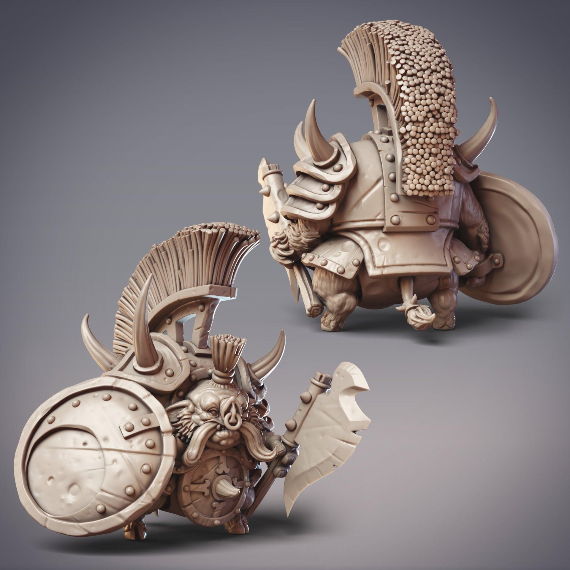 Goksagu Weaponsmith Zarnok, Pig Knight - CobraMode | 28mm and 32mm | Wargaming | DnD | Tabletop Roleplaying