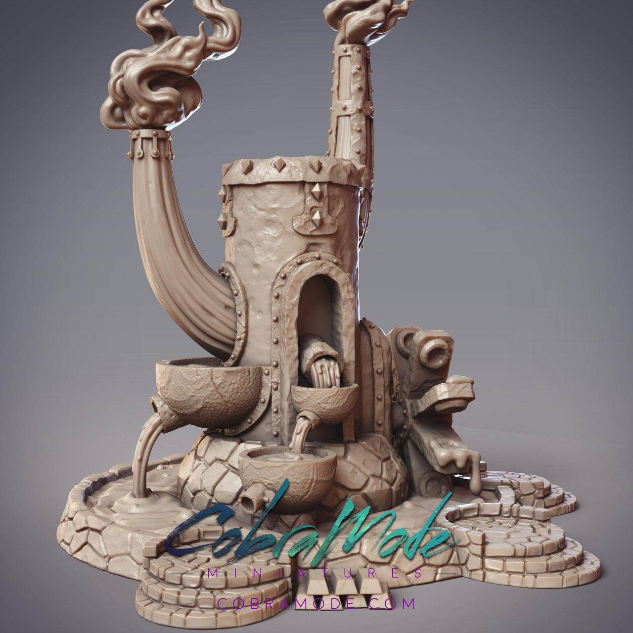 Goksagu Smelter, Massive Forge - CobraMode | 28mm and 32mm | Wargaming | DnD | Tabletop Roleplaying