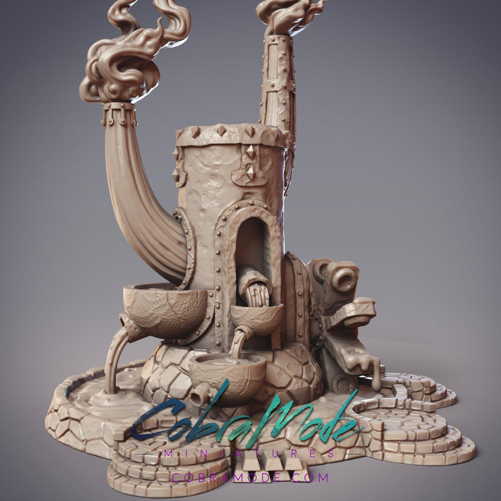 Goksagu Smelter, Massive Forge - CobraMode | 28mm and 32mm | Wargaming | DnD | Tabletop Roleplaying