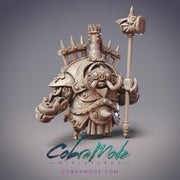 Goksagu Metallurgist Lokcha, Armored Blacksmith - CobraMode | 28mm and 32mm | Wargaming | DnD | Tabletop Roleplaying