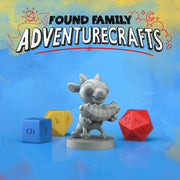 Grabby Kobold eating a big bug! - Found Family Adventurecrafts | 28mm and 32mm | Wargaming | DnD | Tabletop Roleplaying