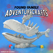 Astral Space Whale, Giant Hollow Whale - Found Family Adventurecrafts | 28mm and 32mm | Wargaming | DnD | Tabletop Roleplaying