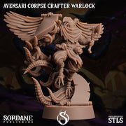 Avensari Corpse Crafter Warlock - Sordane Publishing | 28mm and 32mm | Wargaming | DnD | Tabletop Roleplaying