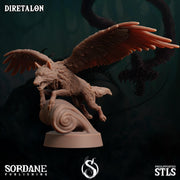 Diretalon, Winged Wolf - Sordane Publishing | 28mm and 32mm | Wargaming | DnD | Tabletop Roleplaying