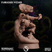 Florasarii Wizard, Flower folk adventurer - Sordane Publishing | 28mm and 32mm | Wargaming | DnD | Tabletop Roleplaying