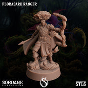 Florasarii Ranger, Flower folk Archer - Sordane Publishing | 28mm and 32mm | Wargaming | DnD | Tabletop Roleplaying