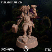 Florasarii Paladin, Flower folk Knight - Sordane Publishing | 28mm and 32mm | Wargaming | DnD | Tabletop Roleplaying