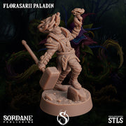Florasarii Paladin, Flower folk Knight - Sordane Publishing | 28mm and 32mm | Wargaming | DnD | Tabletop Roleplaying