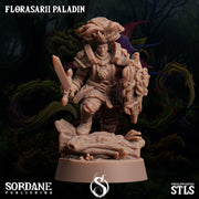 Florasarii Paladin, Flower folk Knight - Sordane Publishing | 28mm and 32mm | Wargaming | DnD | Tabletop Roleplaying