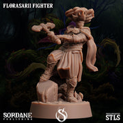 Florasarii Fighter, Flower folk Warrior- Sordane Publishing | 28mm and 32mm | Wargaming | DnD | Tabletop Roleplaying