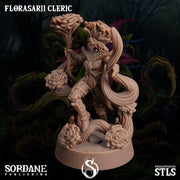 Florasarii Cleric, Flower folk Healer - Sordane Publishing | 28mm and 32mm | Wargaming | DnD | Tabletop Roleplaying