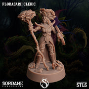 Florasarii Cleric, Flower folk Healer - Sordane Publishing | 28mm and 32mm | Wargaming | DnD | Tabletop Roleplaying