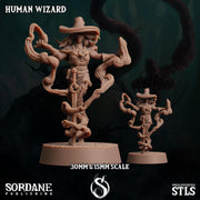 Human Wizard - Sordane Publishing | 28mm and 32mm | Wargaming | DnD | Tabletop Roleplaying