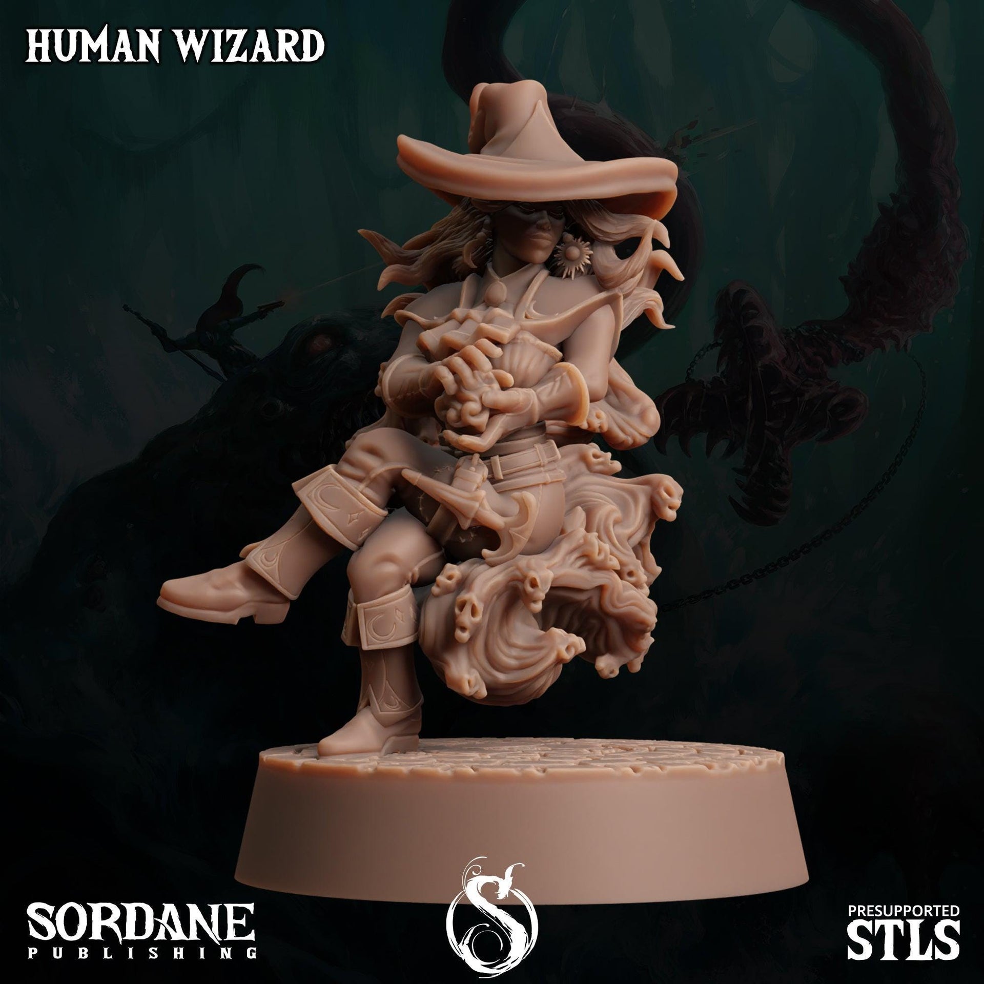Human Wizard - Sordane Publishing | 28mm and 32mm | Wargaming | DnD | Tabletop Roleplaying