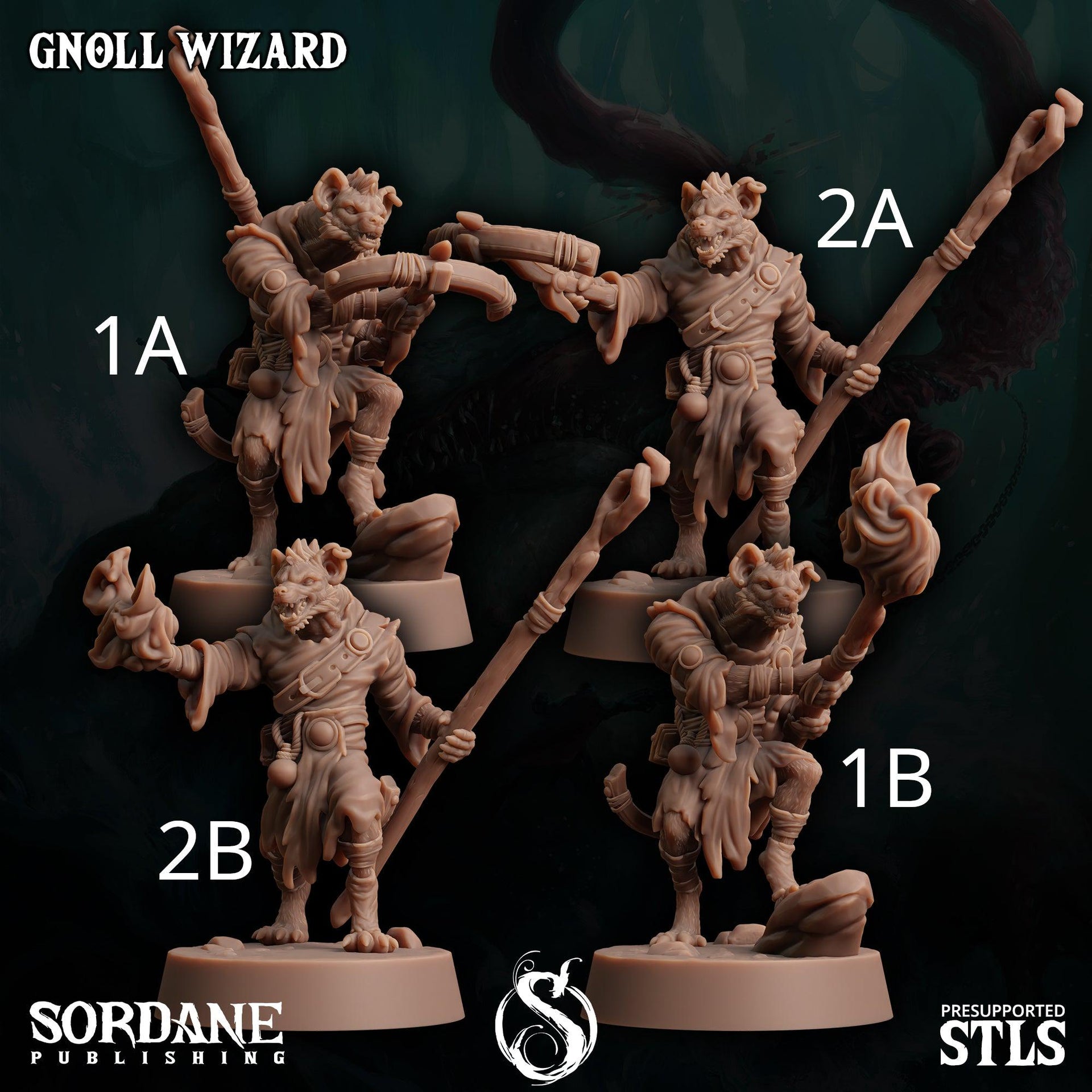 Gnoll Wizard - Sordane Publishing | 28mm and 32mm | Wargaming | DnD | Tabletop Roleplaying
