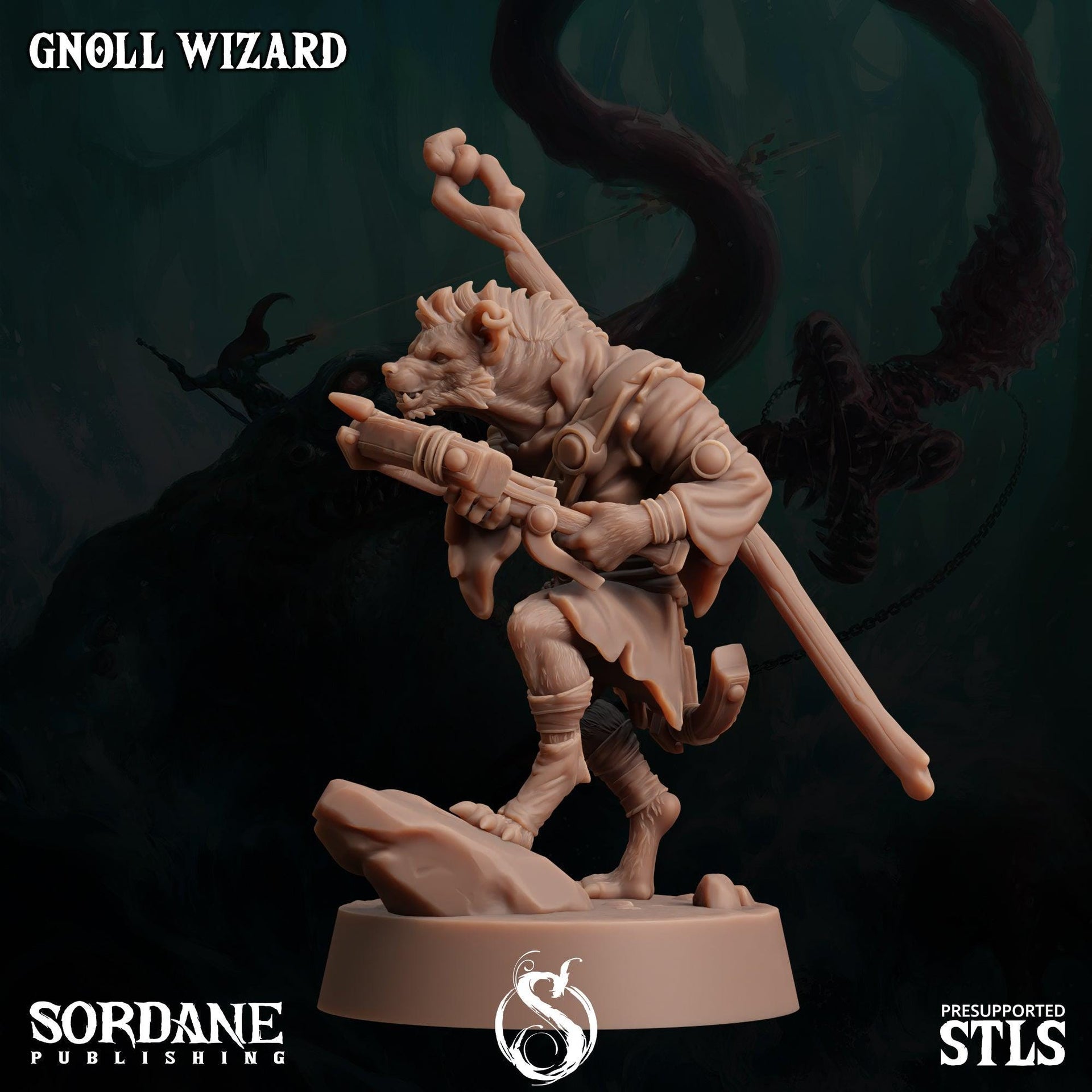 Gnoll Wizard - Sordane Publishing | 28mm and 32mm | Wargaming | DnD | Tabletop Roleplaying