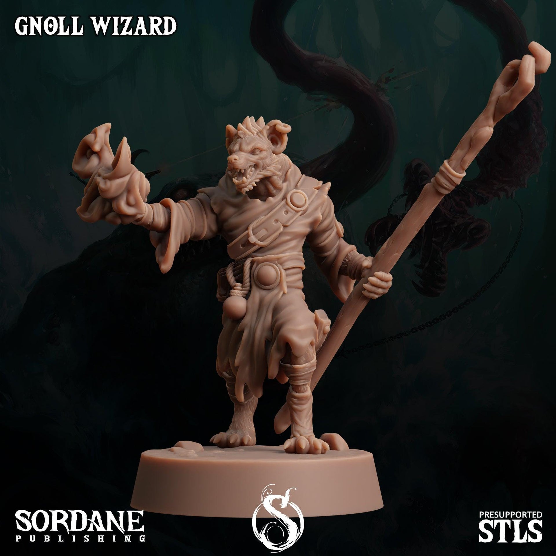 Gnoll Wizard - Sordane Publishing | 28mm and 32mm | Wargaming | DnD | Tabletop Roleplaying