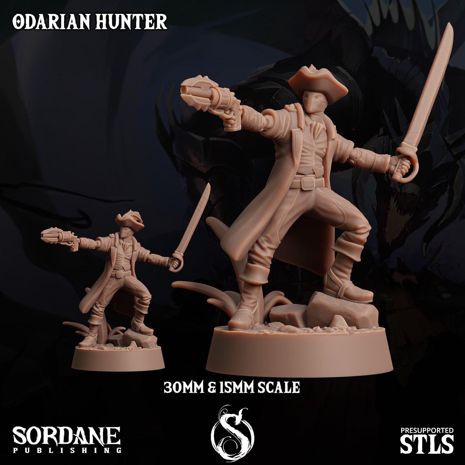 Odarian Hunter, Robot Swashbuckler - Sordane Publishing | 28mm and 32mm | Wargaming | DnD | Tabletop Roleplaying