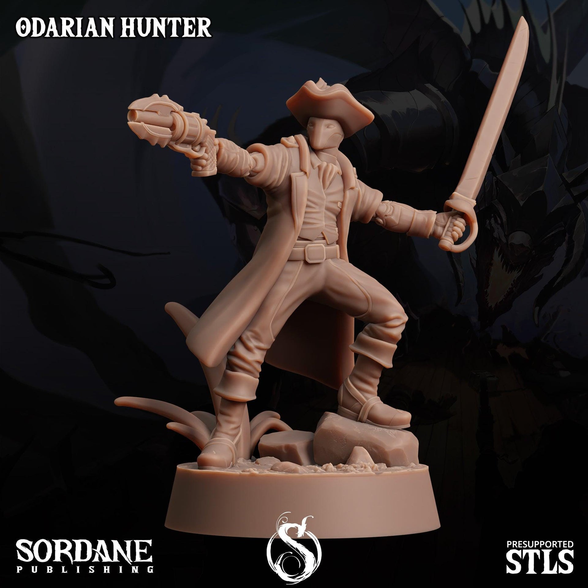 Odarian Hunter, Robot Swashbuckler - Sordane Publishing | 28mm and 32mm | Wargaming | DnD | Tabletop Roleplaying