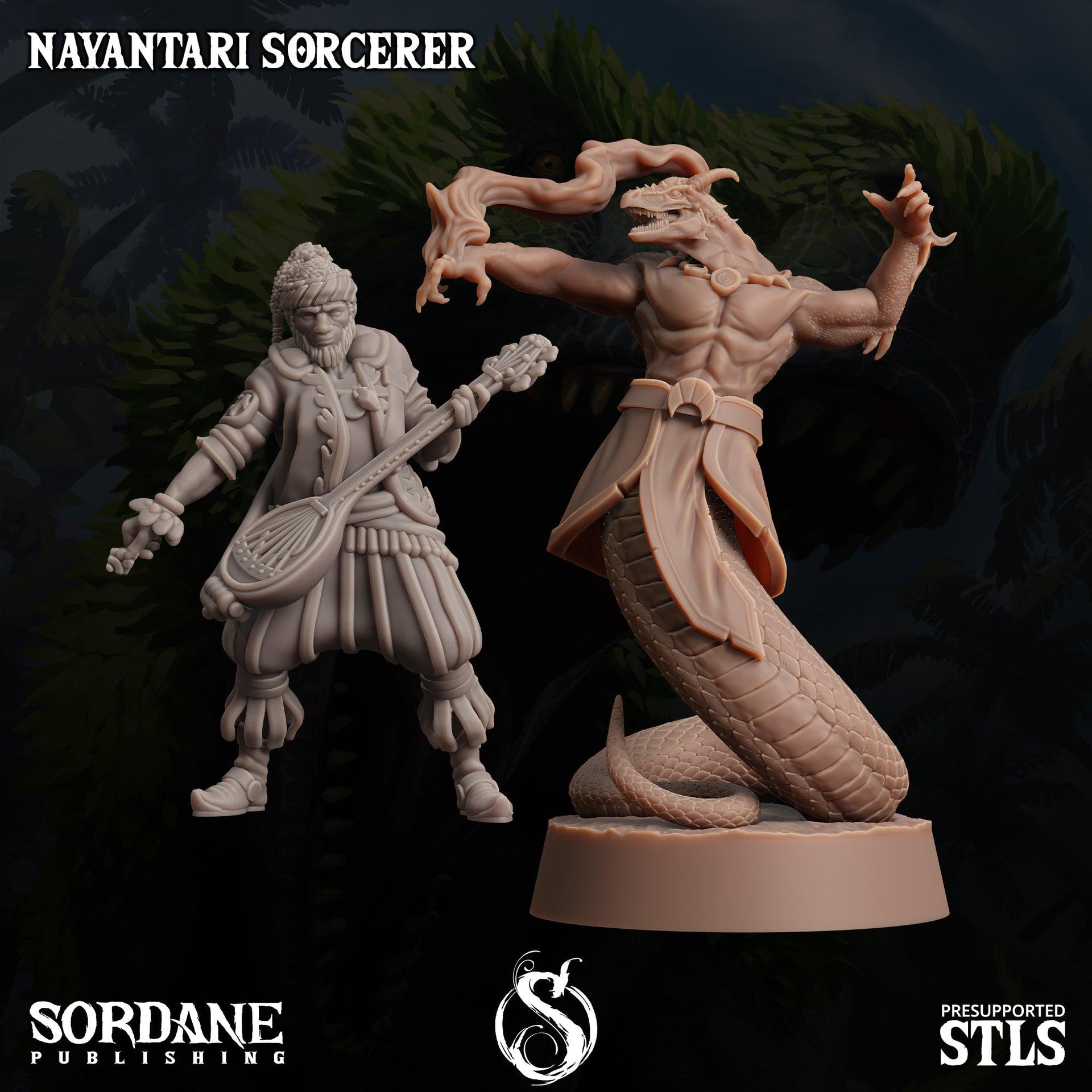 Nayantari Rogue, Snakefolk Thief- Sordane Publishing | 28mm and 32mm | Wargaming | DnD | Tabletop Roleplaying