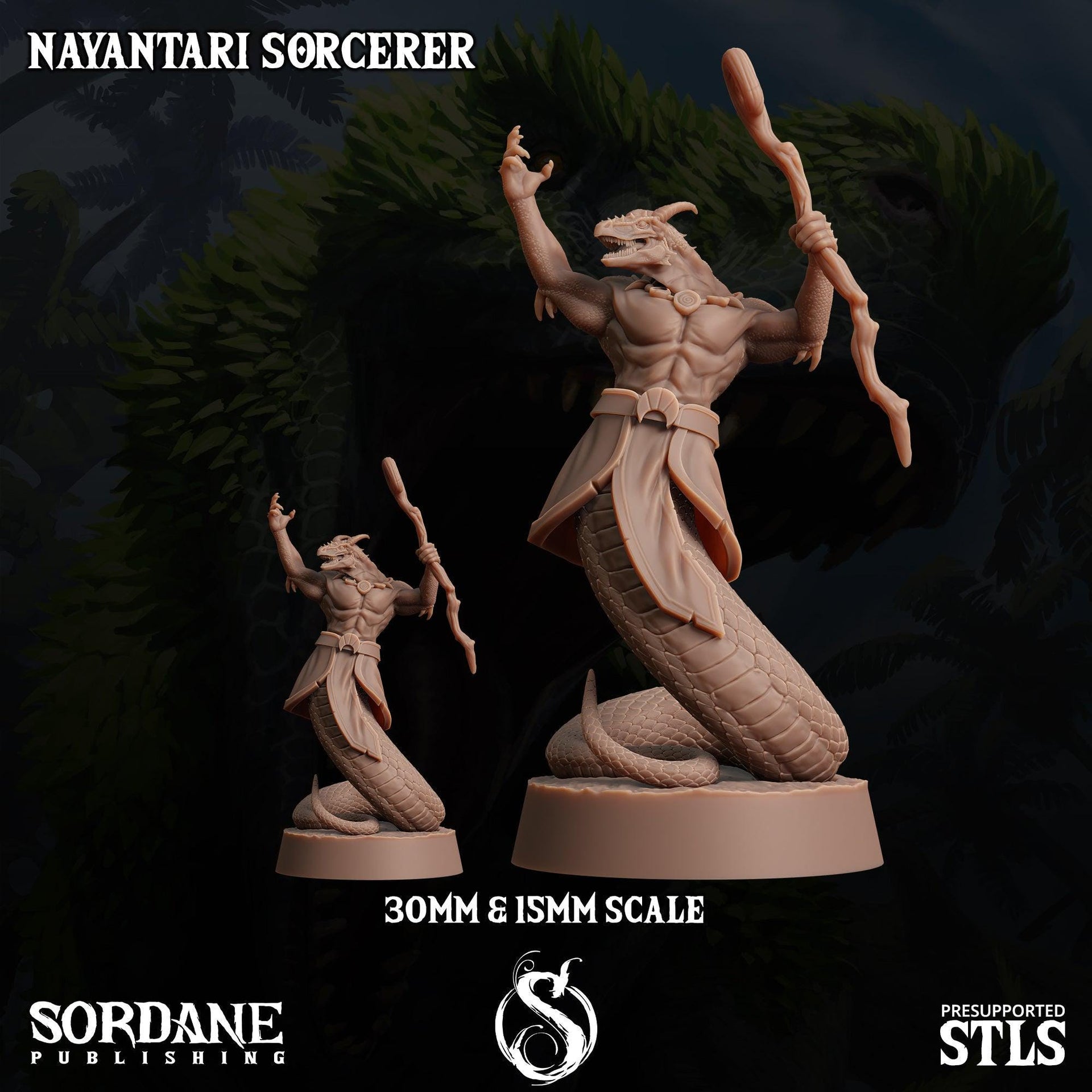 Nayantari Rogue, Snakefolk Thief- Sordane Publishing | 28mm and 32mm | Wargaming | DnD | Tabletop Roleplaying