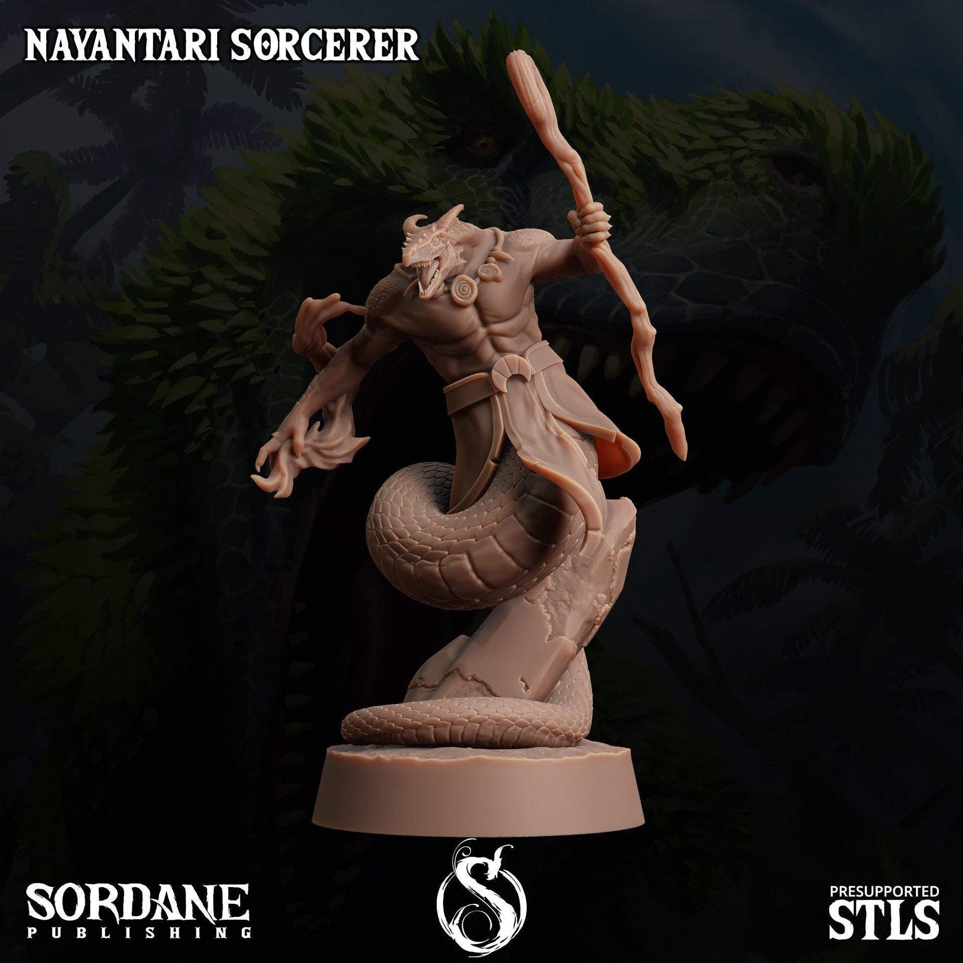 Nayantari Rogue, Snakefolk Thief- Sordane Publishing | 28mm and 32mm | Wargaming | DnD | Tabletop Roleplaying