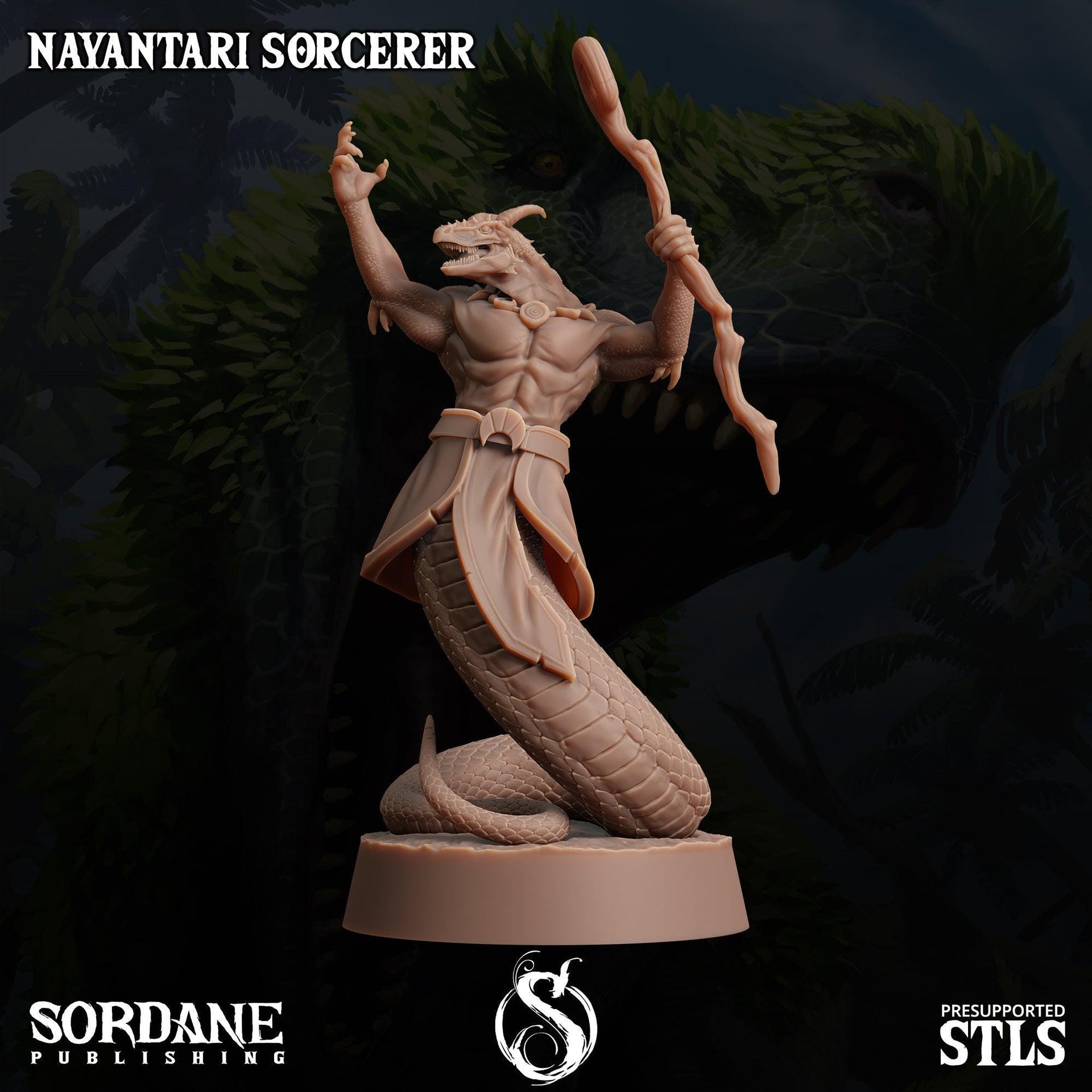 Nayantari Rogue, Snakefolk Thief- Sordane Publishing | 28mm and 32mm | Wargaming | DnD | Tabletop Roleplaying