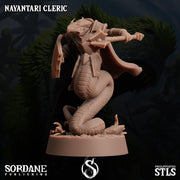 Nayantari Cleric, Snakefolk Paladin - Sordane Publishing | 28mm and 32mm | Wargaming | DnD | Tabletop Roleplaying