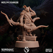Musjwi Ranger, Mousefolk Bandit- Sordane Publishing | 28mm and 32mm | Wargaming | DnD | Tabletop Roleplaying