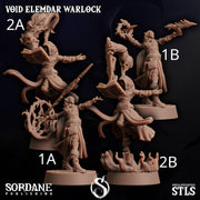 Void Elemdar Warlock - Sordane Publishing | 28mm and 32mm | Wargaming | DnD | Tabletop Roleplaying