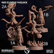 Void Elemdar Warlock - Sordane Publishing | 28mm and 32mm | Wargaming | DnD | Tabletop Roleplaying