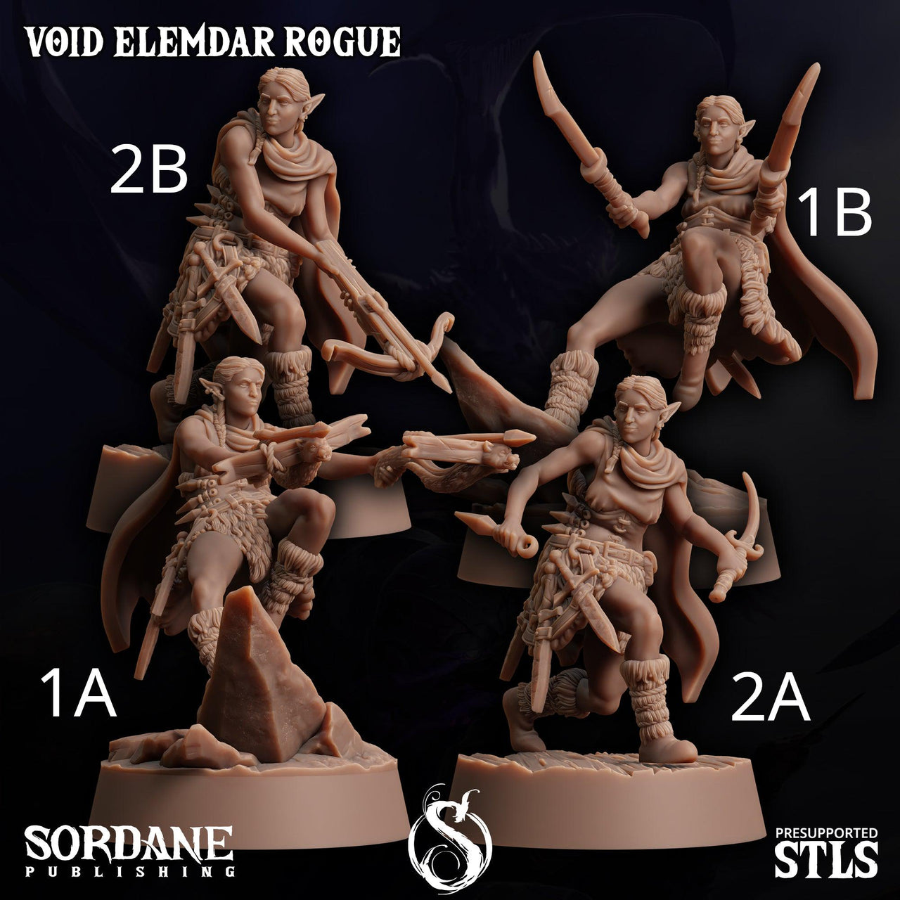 Void Elemdar Rogue - Sordane Publishing | 28mm and 32mm | Wargaming | DnD | Tabletop Roleplaying