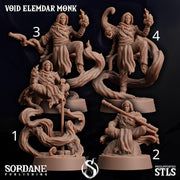 Void Elemdar Monk - Sordane Publishing | 28mm and 32mm | Wargaming | DnD | Tabletop Roleplaying