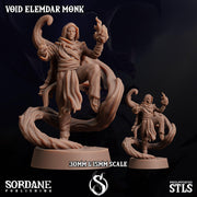 Void Elemdar Monk - Sordane Publishing | 28mm and 32mm | Wargaming | DnD | Tabletop Roleplaying