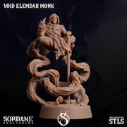 Void Elemdar Monk - Sordane Publishing | 28mm and 32mm | Wargaming | DnD | Tabletop Roleplaying