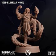 Void Elemdar Monk - Sordane Publishing | 28mm and 32mm | Wargaming | DnD | Tabletop Roleplaying
