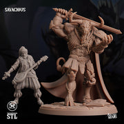 Savacious, Taurian Crime Boss - Sordane Publishing | 28mm and 32mm | Wargaming | DnD | Tabletop Roleplaying