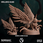 Unilance Hare, Bunny Pegasus - Sordane Publishing | 28mm and 32mm | Wargaming | DnD | Tabletop Roleplaying